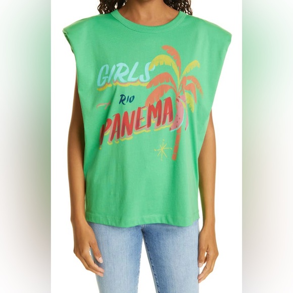 FARM Rio Tops - Farm Rio Girls Rio Ipanema Green Tank